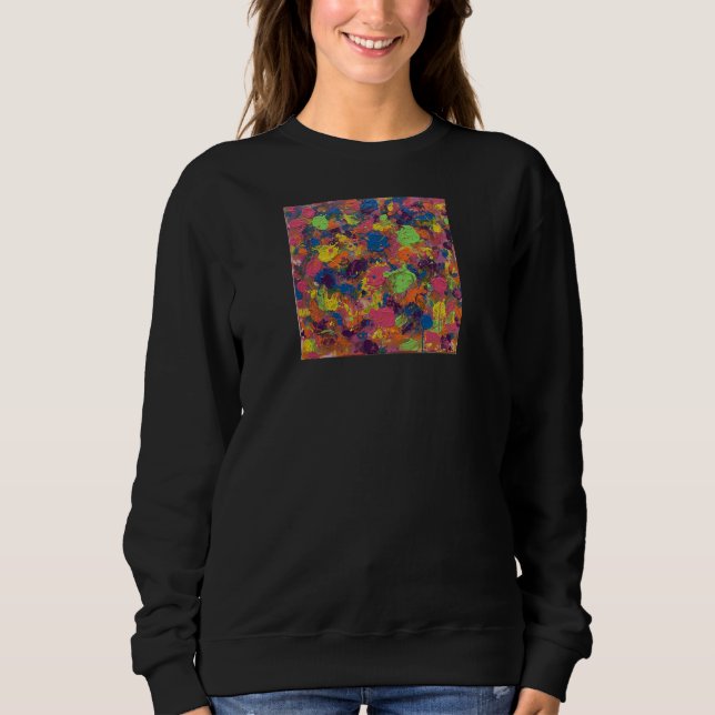 Neon Drip Art Aesthetic Hoodie | Unisex Streetwear T Shirt (Framsida)