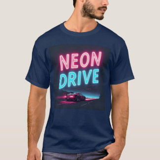 Neon Drive Retro Synthwave Design T Shirt