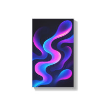 Neon Drömmar Abstrakt Väggkonst | Modern Färgrik