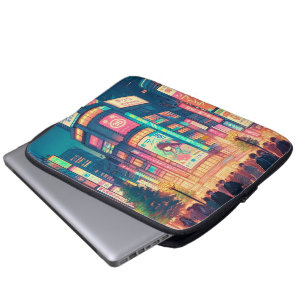 Neon Drömmar av Shibuya Laptop Fodral