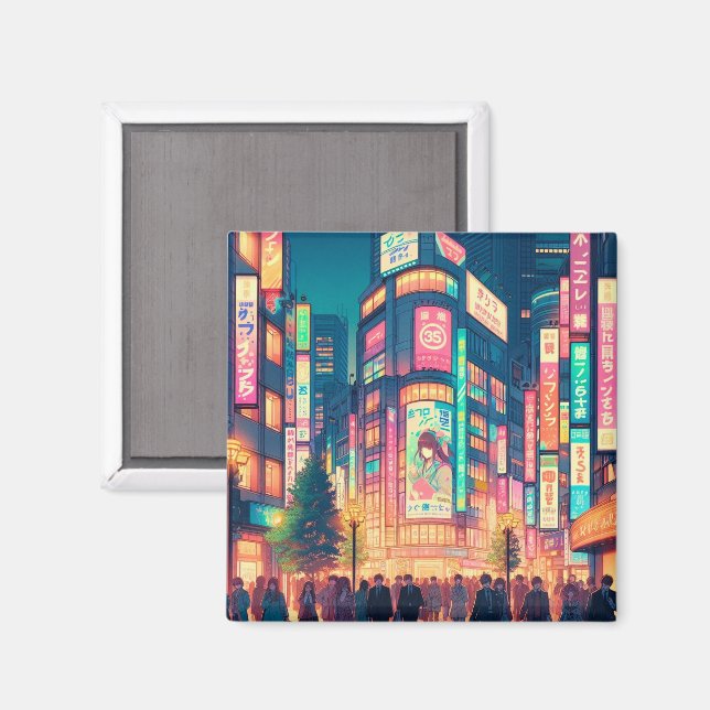 Neon Drömmar av Shibuya Magnet (Front/Back)