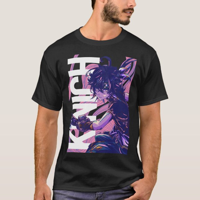 Neon Dusk Warrior T Shirt (Framsida)