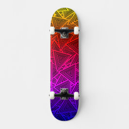 Neon Echo Triangle Pile Mini Skateboard Bräda 18,5 Cm