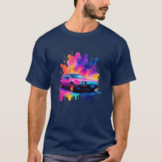 Neon Echoes Car T Shirt