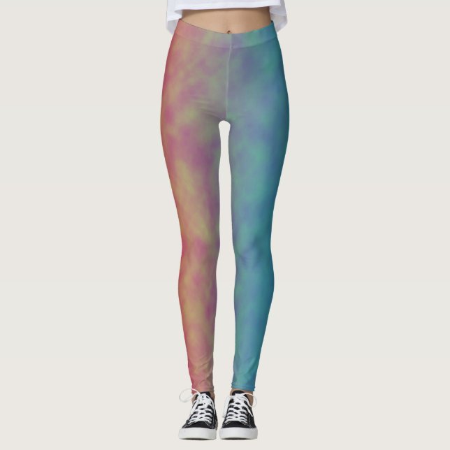 Neon Efterljusning Leggings (Framsida)