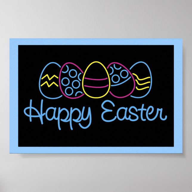 Neon Eggs - Poster (Framsidan)