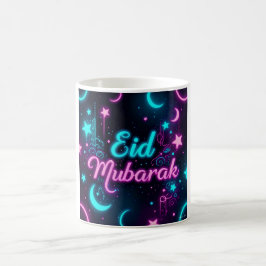Neon Eid Mubarak Firande Kaffemugg
