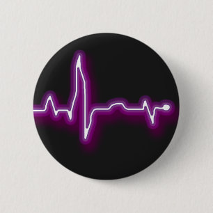 Neon EKG knäppas Knapp