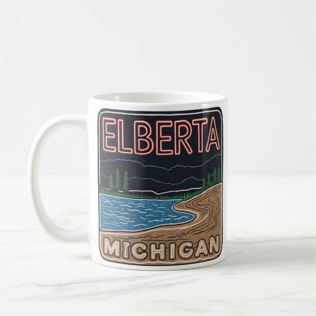 Neon Elberta Michigan Kaffemugg (Vänster)