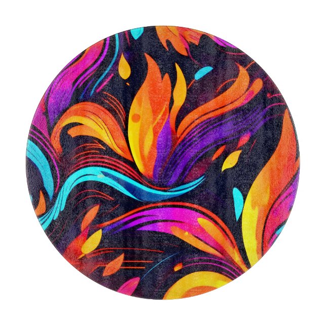 Neon Eld Design med Eldiga Ikoner (Framsidan)