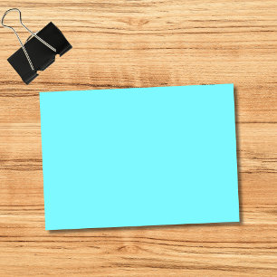 Neon Electric Blue Solid Färg Klassiska anteckni Post-it Block
