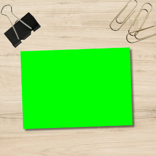 Neon Electric Grönt Solid Färg Klassiska anteckn Post-it Block
