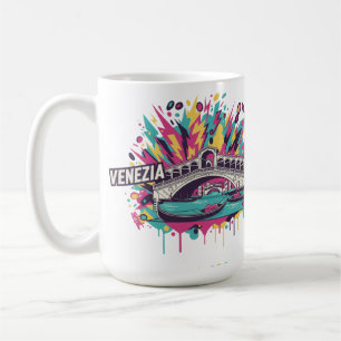Neon Electric Venezia Pop Art Kaffemugg