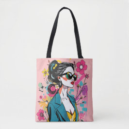 Neon Elegance Art Dual Tote Collection ✨💫 Tygkasse