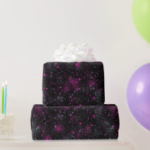 Neon Elektrisk Rosa Glöd Svart Glitter Mönster