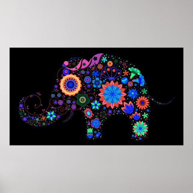 Neon Elephant Poster (Framsidan)