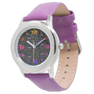 Neon Emoticons Watch: Retro Vibes med en sjömil Armbandsur
