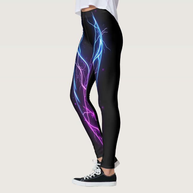 Neon Energy Flow Leggings Gym Träningskläder Aktiv (Vänster)