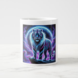Neon Energy Tiger Jumbo Specialty Mugg Design.