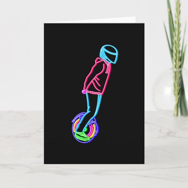 Neon EUC Electric Unicle Fullt Tilt Kort (Framsida)