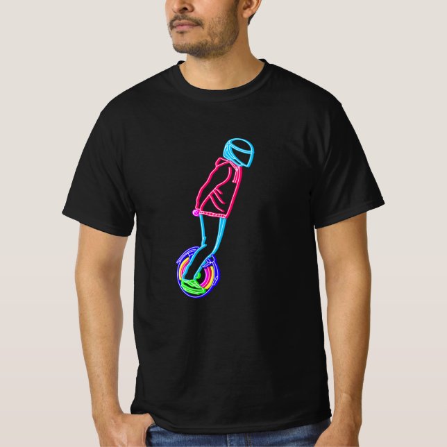 Neon EUC Electric Unicycle Fullt Tilt T Shirt (Framsida)