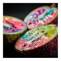 Neon Exotisk Tropisk Frukt Konst Poster I | Livful