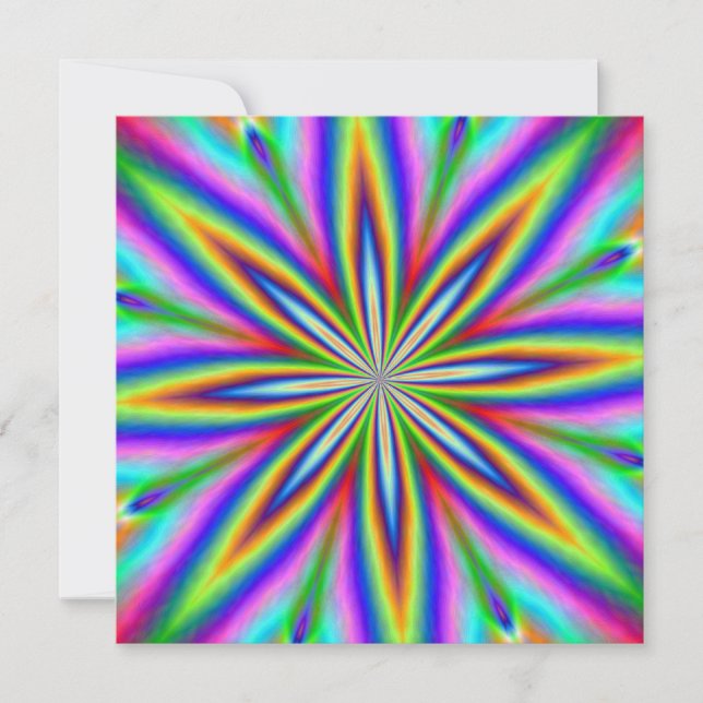 Neon Explosion Inbjudningar (Framsida)