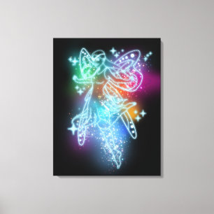 Neon Fairy Canvastryck