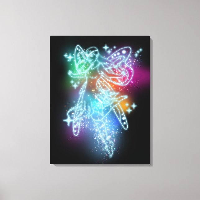 Neon Fairy Canvastryck (Framsida)