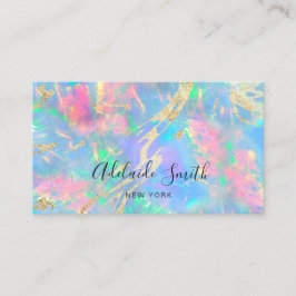 neon färg gemstone opal visitkort
