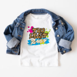 Neon Färg Two Legit 2 Quit Småbarn T-Shirt