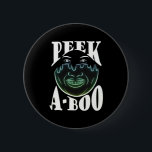 Neon Färgad Artwork - Peekabo Knapp<br><div class="desc">En peekabo-grafik med nybörjare och färgad med skarpa,  feta toner. Underbar för en modern Halloweenvibe.</div>