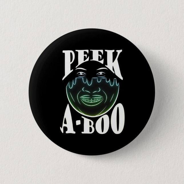 Neon Färgad Artwork - Peekabo Knapp (Framsida)