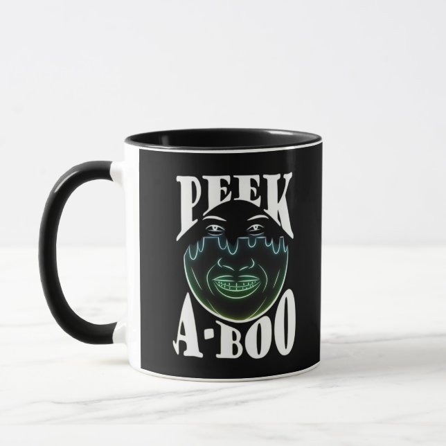 Neon Färgad Artwork - Peekabo Mugg (Vänster)