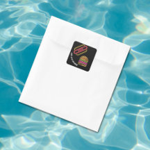 Neon Fast Food Monogram Namn Vibrant