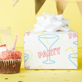 Neon Figur Wrapping Papper Presentpapper