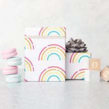 Neon Figur Wrapping Papper