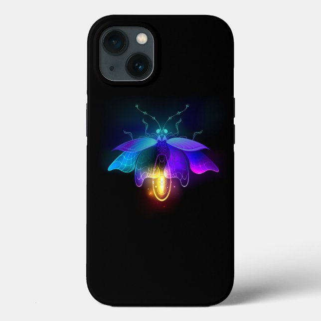 Neon Firefly på svart (Baksida)