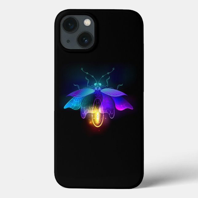 Neon Firefly på svart (Baksida)