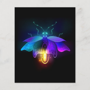 Neon Firefly på svart