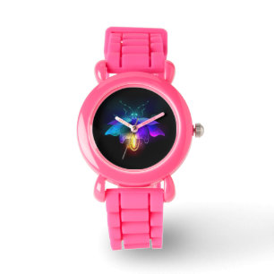 Neon Firefly på svart Armbandsur