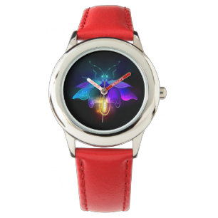 Neon Firefly på svart Armbandsur