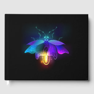 Neon Firefly på svart Gästböcker