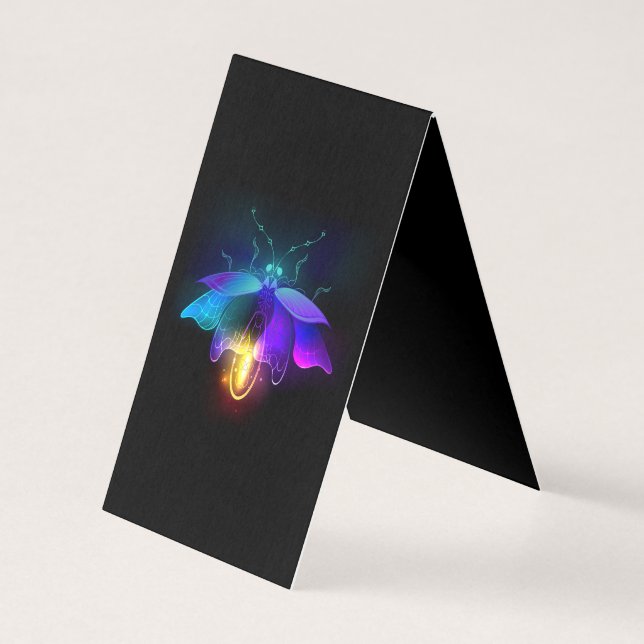 Neon Firefly på svart Kort (Baksida)