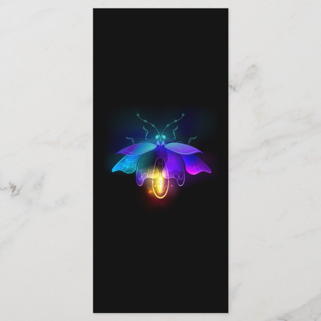 Neon Firefly på svart Meny (Framsida)