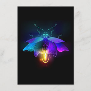 Neon Firefly på svart Meny