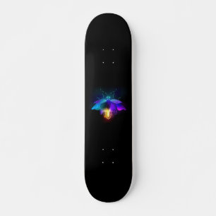 Neon Firefly på svart Mini Skateboard Bräda 18,5 Cm