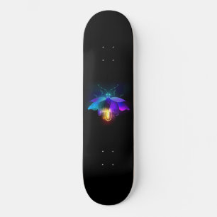 Neon Firefly på svart Mini Skateboard Bräda 18,5 Cm