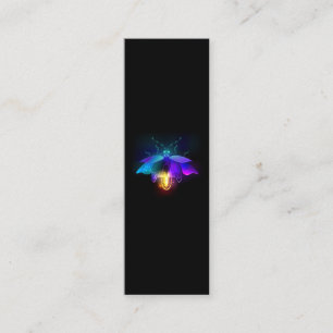 Neon Firefly på svart Mini Visitkort