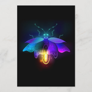 Neon Firefly på svart Program